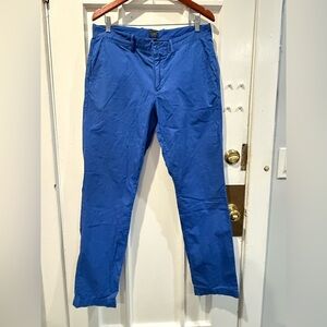 J. Crew Men's Vibrant Blue Chinos